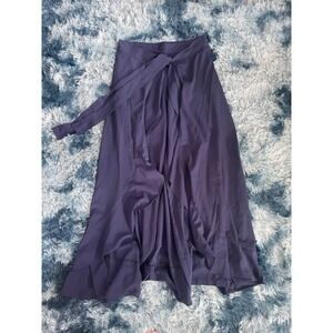 Reborn Ruffle Wide Leg Palazzo Pants‎ Women's Large Navy Blue